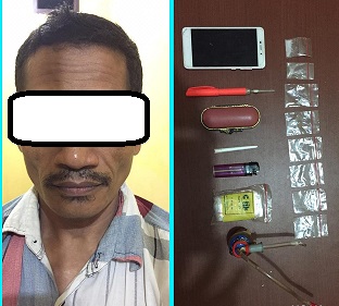 Sabu Seberat 2,16 Gram, gagal beredar di Kota Taman Sabu Seberat 2,16 Gram, gagal beredar di Kota Taman