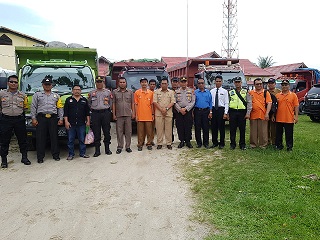 PPK Kec. Marangkayu Distribusikan Logistik Pemilu 2019 Dengan Pengawalan Polisi
