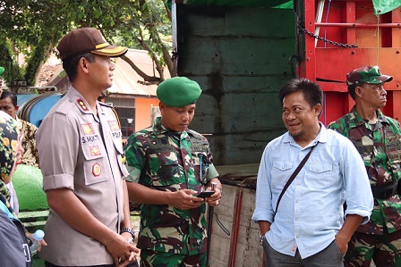 Kapolres dan Dandim, Awasi Pergeseran Logistik Pemilu