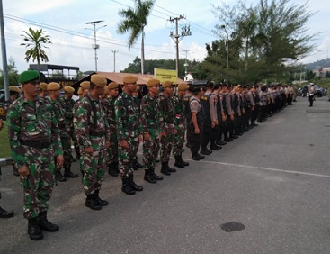 245 Aparat Keamanan di Turunkan, Amankan Rapat Pleno KPU Kota Bontang