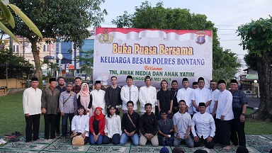 Buka Puasa Bersama Polres Bontang dengan Wartawan