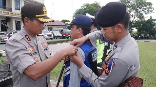 Operasi Ketupat Mahakam 2019 Di Mulai, Polres Bontang Laksanakan Apel Gelar Pasukan