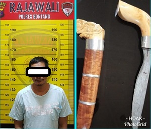 Pelaku Penganiayaan Dengan Sajam, Diamankan Polres Bontang