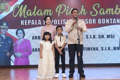 Pisah Sambut Berjalan Haru, Ini Harapan Kapolres Bontang Yang Baru