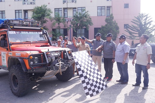 Wakil Walikota Bontang dan Kapolres Bontang Lepas Peserta Borneo Equator Expedition (BEE)