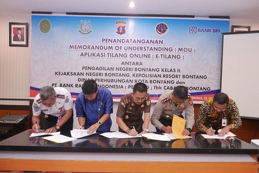 MOU Aplikasi Tilang Online Hari Ini Ditandatangani