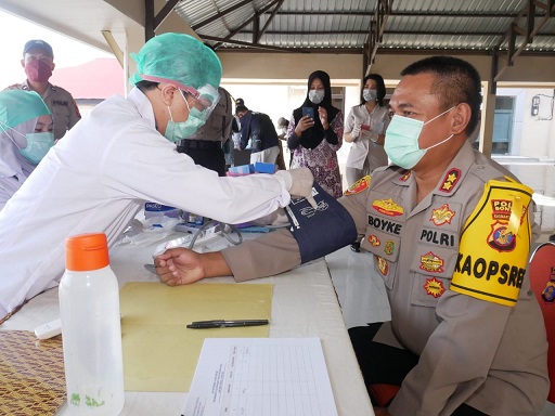 Polres Bontang Gelar Donor Darah, Sumbang 41 Kantong