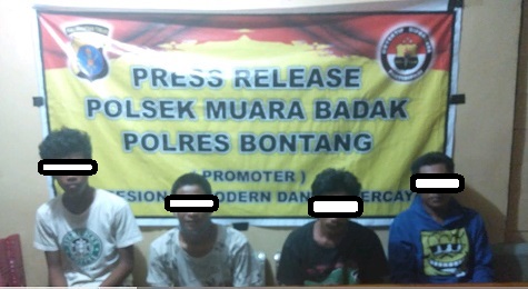 Polisi Amankan 4 Orang Diduga Pelaku Pengeroyokan