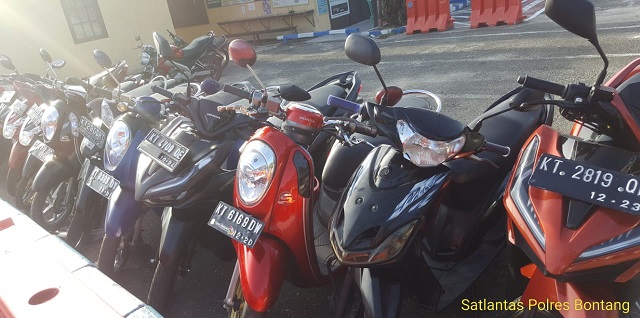 2 Hari Ramadhan, Polres Bontang Amankan 20 Sepeda Motor