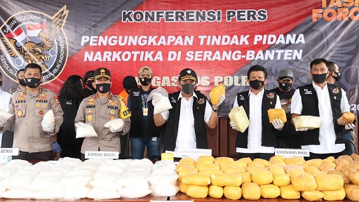 Polri Gagalkan Penyelundupan Narkoba Hampir 1 Ton