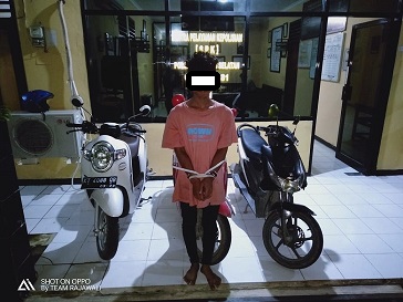 Amankan Pelaku Curanmor, Polres Bontang Sita 2 Unit Sepeda Motor