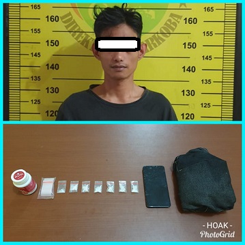 Grebek Rumah Kos, Polisi Bekuk Seorang Pria Dan Sita Sabu Seberat 5,87 Gram