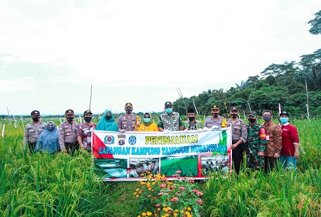 Jaga Ketahanan Pangan, Polres Bontang Lounching Kampung Tangguh Nasional