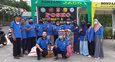 Kebakaran Di Bontang Kuala, IPHI Kota Bontang 2019 Bantu Sembako