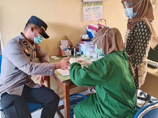 Usai Pengamanan TPS, 295 Personil Polres Bontang Jalani Rapid Test