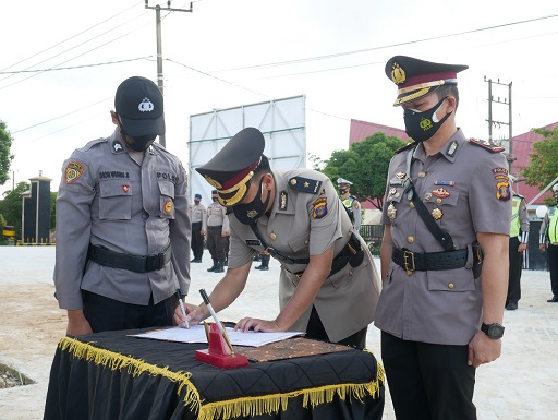 Wakapolres Dan Kasat Reskrim Polres Bontang Resmi Berganti