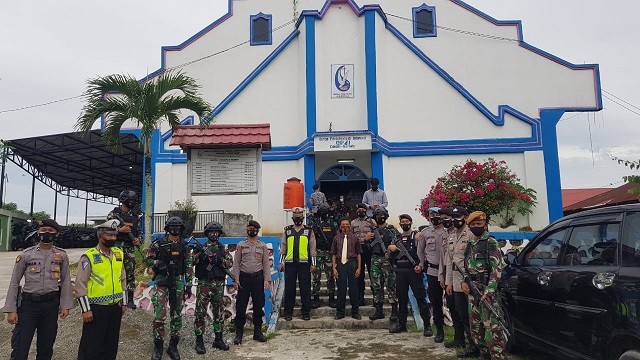 Peringatan Wafatnya Isa Almasih, Aparat Gabungan Jaga Ketat Gereja