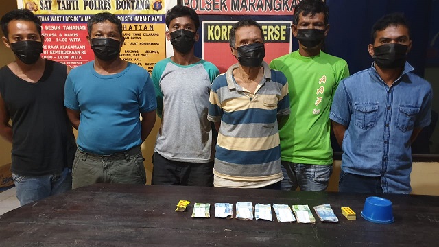 Bermain Judi Qiu-Qiu, 6 Orang Di Bekuk Polisi