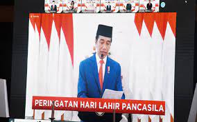 Presiden Gelar Upacara Hari Lahir Pancasila Secara Virtual