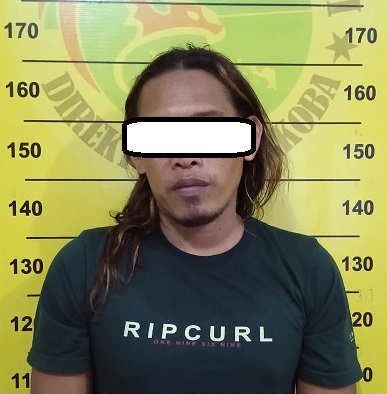 Gagalkan Peredaran Narkoba, Polisi Ringkus Seorang Pria Gondrong