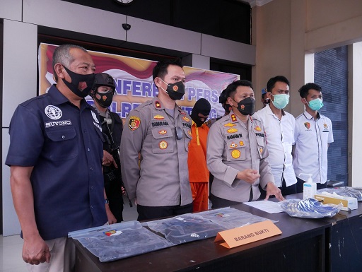 Pelaku Curas Heboh Di Medsos, Polres Bontang Gelar Konferensi Pers