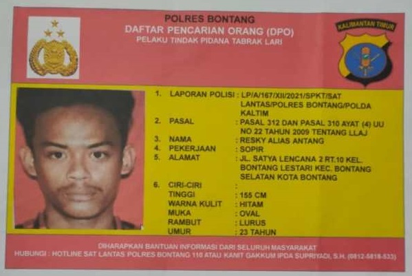 Polisi Tetapkan Tersangka dan Keluarkan DPO Pelaku Tabrak lari