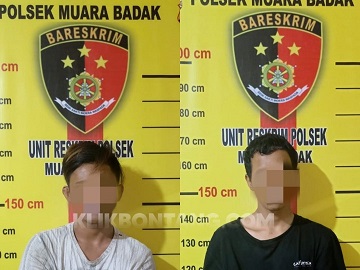 Polsek Muara Badak Bekuk Dua Pelaku Curanmor