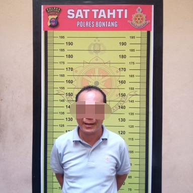 Asyik Nyabu Pria ini di Amankan Reskrim Polsek Bontang Utara