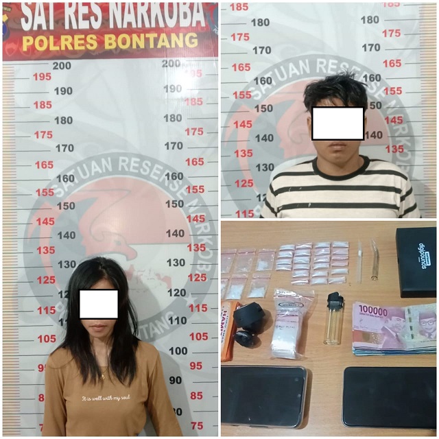 Edarkan Narkoba Jenis Sabu Pasangan Suami Istri Diangkap Polisi