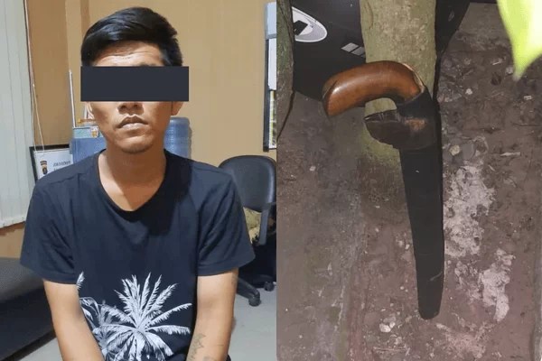 Tikam 2 Orang Remaja, Pemuda Warga Berbas Tengah Ditangkap Polisi