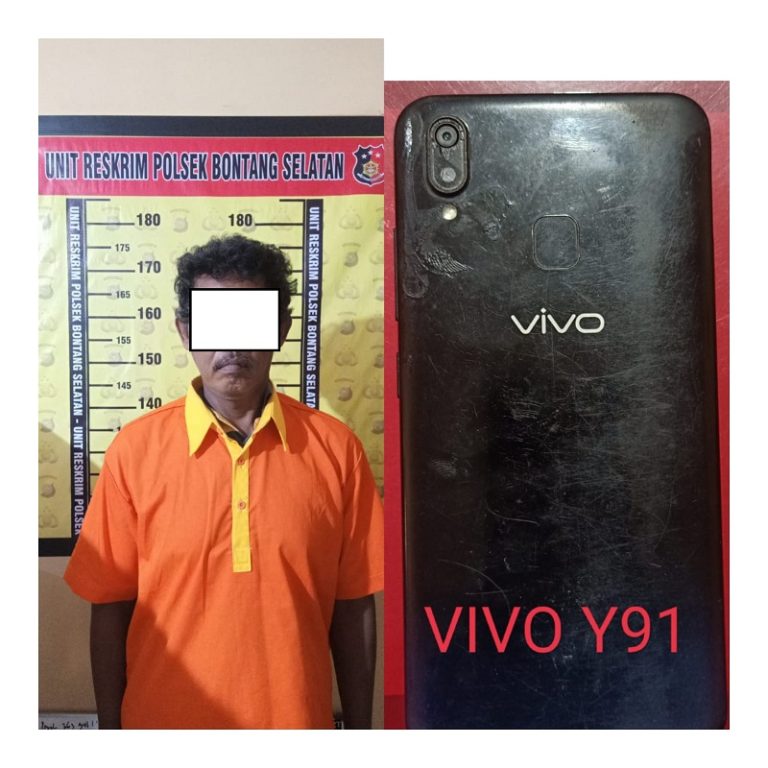 Polsek Bontang Selatan Ringkus Pria Pelaku Pencurian Handphone
