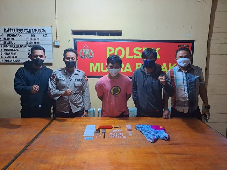 Polsek Muara Badak Tangkap Pengedar Sabu
