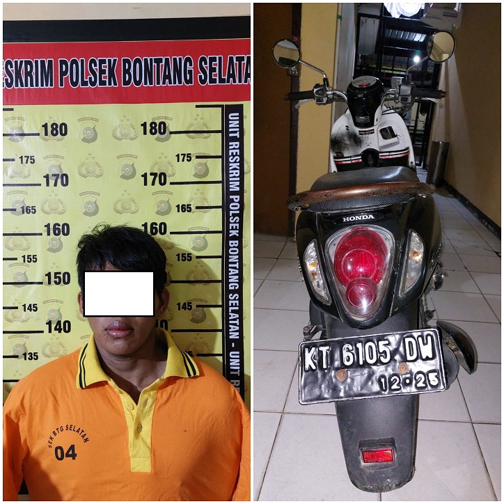 Polsek Bontang Selatan Berhasil Ringkus Pelaku Curanmor Di Tanjung Laut