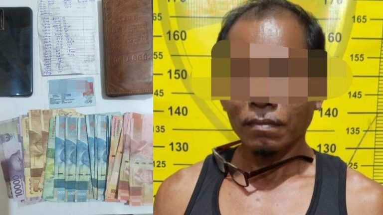 Sat Reskrim Polres Bontang Tangkap Pelaku  Judi Togel Di Marang Kayu