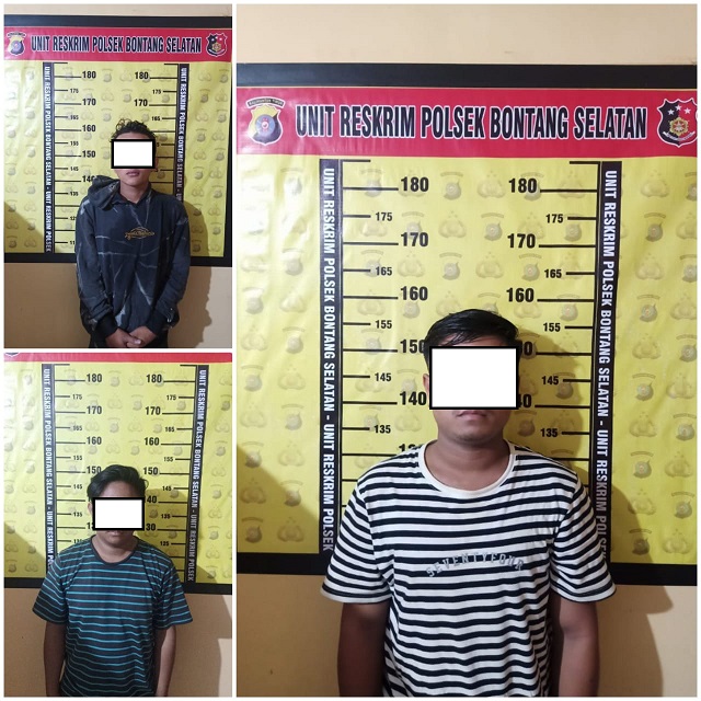 3 Orang  Terduga Pelaku  Pengroyokan Di Jl. Sultan Hasanuddin Di Tangkap Polisi