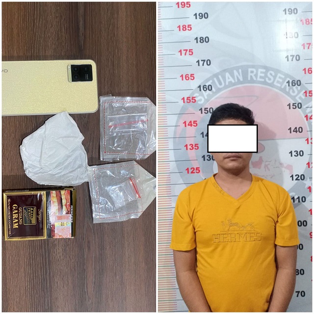 Pakai Sabu Di Hotel, Seorang Pria Di Tangkap Polisi