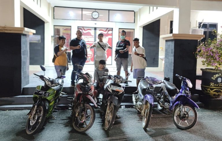 Curi Sepeda Motor Di 4 Lokasi Berbeda Di Bontang Seorang Warga Kutai Timur Di Ringkus Polisi