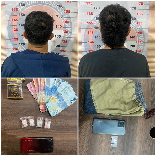 Sabu Seberat 11,98 Gram Gagal Beredar Di Bontang, Polisi Tangkap 2 Orang Pelaku