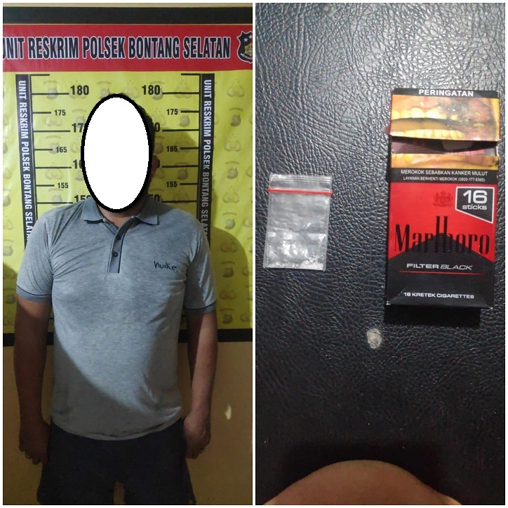 Simpan Sabu Didalam Rokok Sorang Pria Ditangkap Polisi