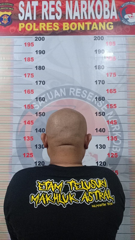 Simpan  12,33 Gram Sabu, Seorang Pengedar Diringkus Polres Bontang