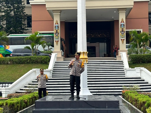 Polda Kaltim Gelar Apel Satgas Operasi Mantap Brata Mahakam 2023-2024