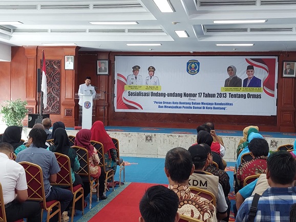 Sat Intelkam Polres Bontang Monitoring Sosialisasi Undang – undang Nomor 17 Tahun 2013 Tentang Ormas