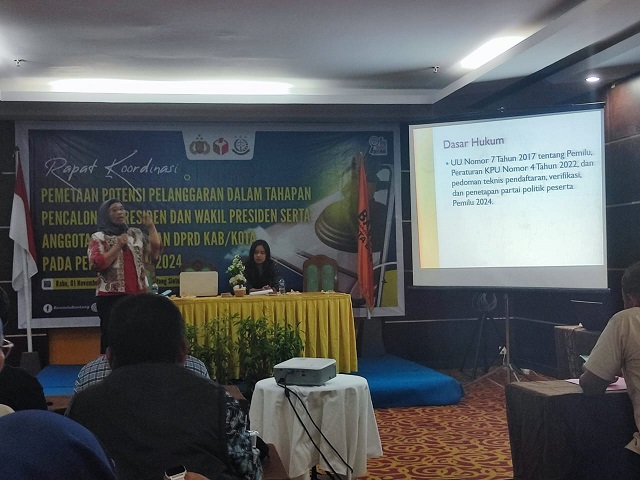 Tim Gakumdu Polres Bontang Melaksanakan Rakor Pemetaan Potensi Pelanggaran Pemilu 2024 di Kota Bontang
