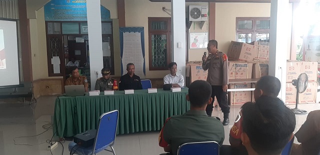 Hadiri Rakor Pemilu Damai Kapolsek Bontang Utara Tekankan Netralitas