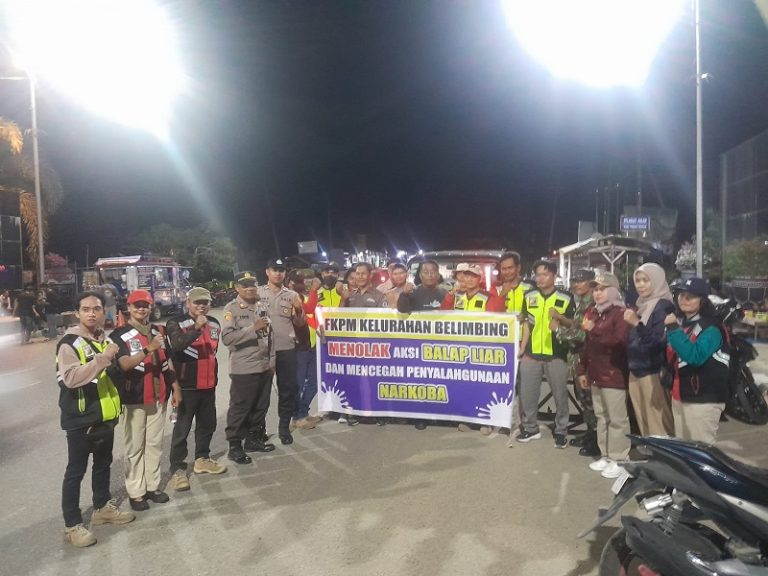 Pastikan Kondisi Aman dan Kondusif Kapolsek Bontang Barat Pimpin Patroli Blue Light