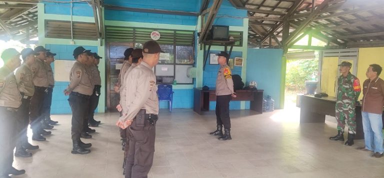 Bhabinkamtibmas Belimbing Ajak Satpam BSPP BTN PKT Jaga Kerukunan dan Dukung Pemilu Damai 2024