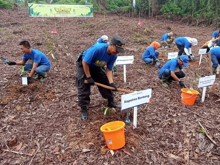 Kapolsek Bontang Barat Hadiri Kegiatan Rimba Harmoni PT Pupuk Kaltim