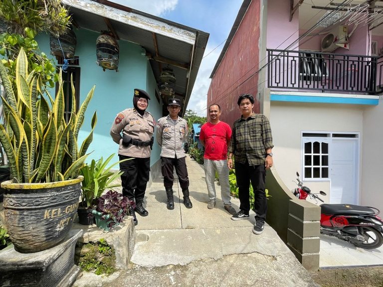 Personil Polres Bontang Melaksanakan Pengamanan Kampanye Salah Satu Caleg DPRD Prov Kaltim