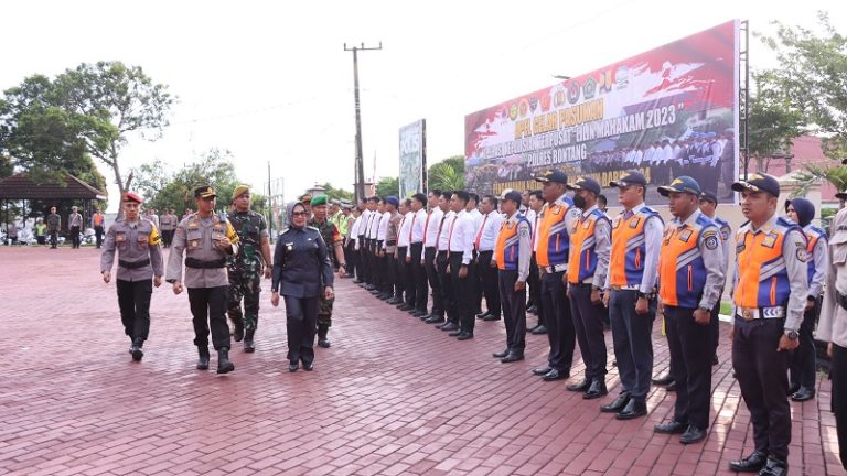 Gelar Pasukan Ops Lilin Mahakam 2023: Bentuk Pengecekan Akhir Kesiapan Pengamanan Nataru