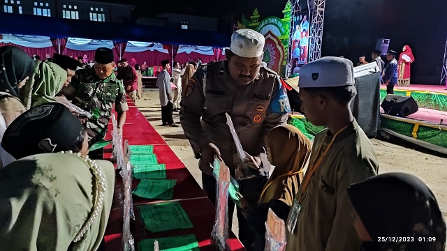 Kanit Propam Polsek Muara Badak Hadiri Penutupan MTQ di Muara Badak